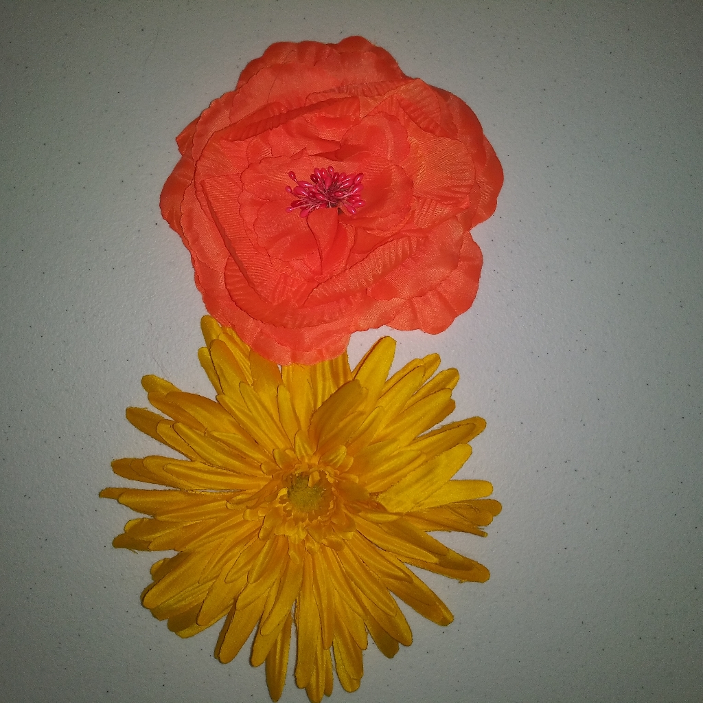 Flower Hair Accessories Clip On 2 Pack Bundle